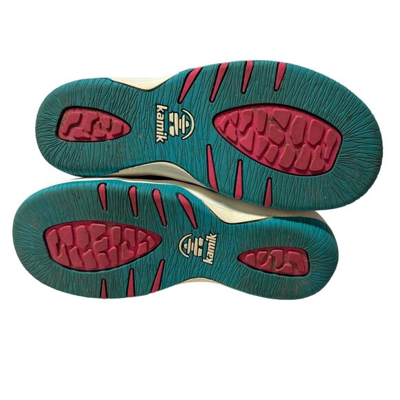 Kamik Scout Sneakers Little Girls Size 13 Pink Blue Mesh Pull Cord Hiking Shoes - Picture 8 of 15